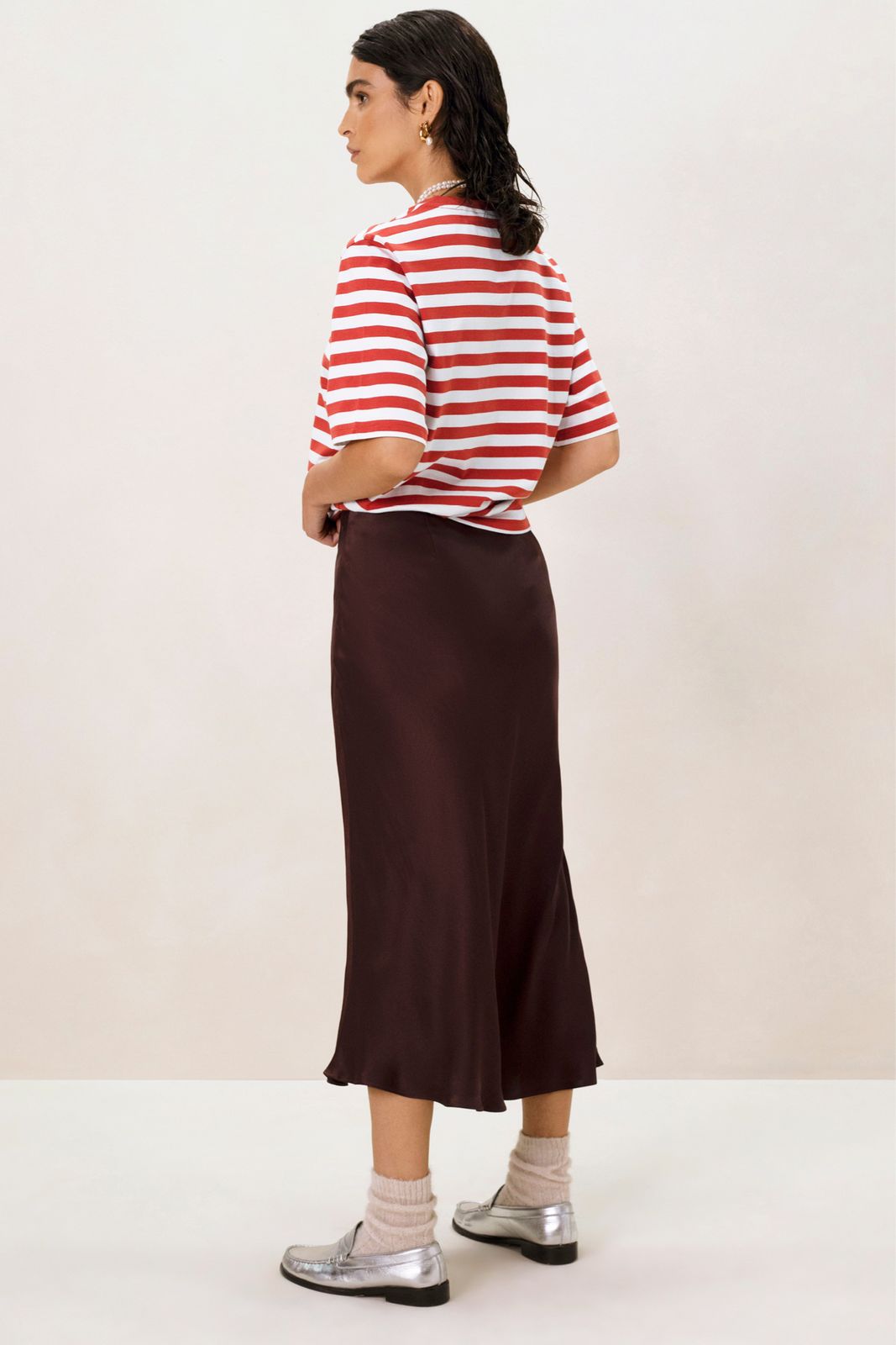 Rood met wit gestreept T-shirt