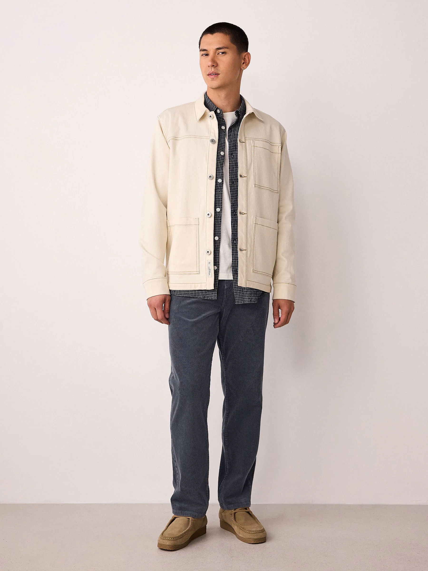 Blauw - Corduroy 5 Pocket Stretch Trousers