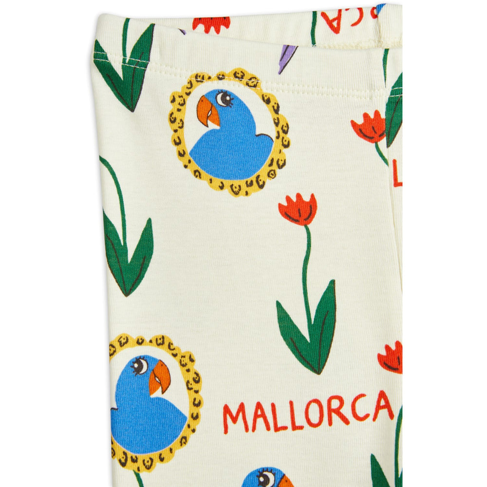 Køb Mini Rodini Multi Parrots AOP Leggings