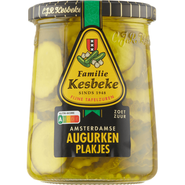 Kesbeke Amsterdamse Augurken Plakjes 495 g