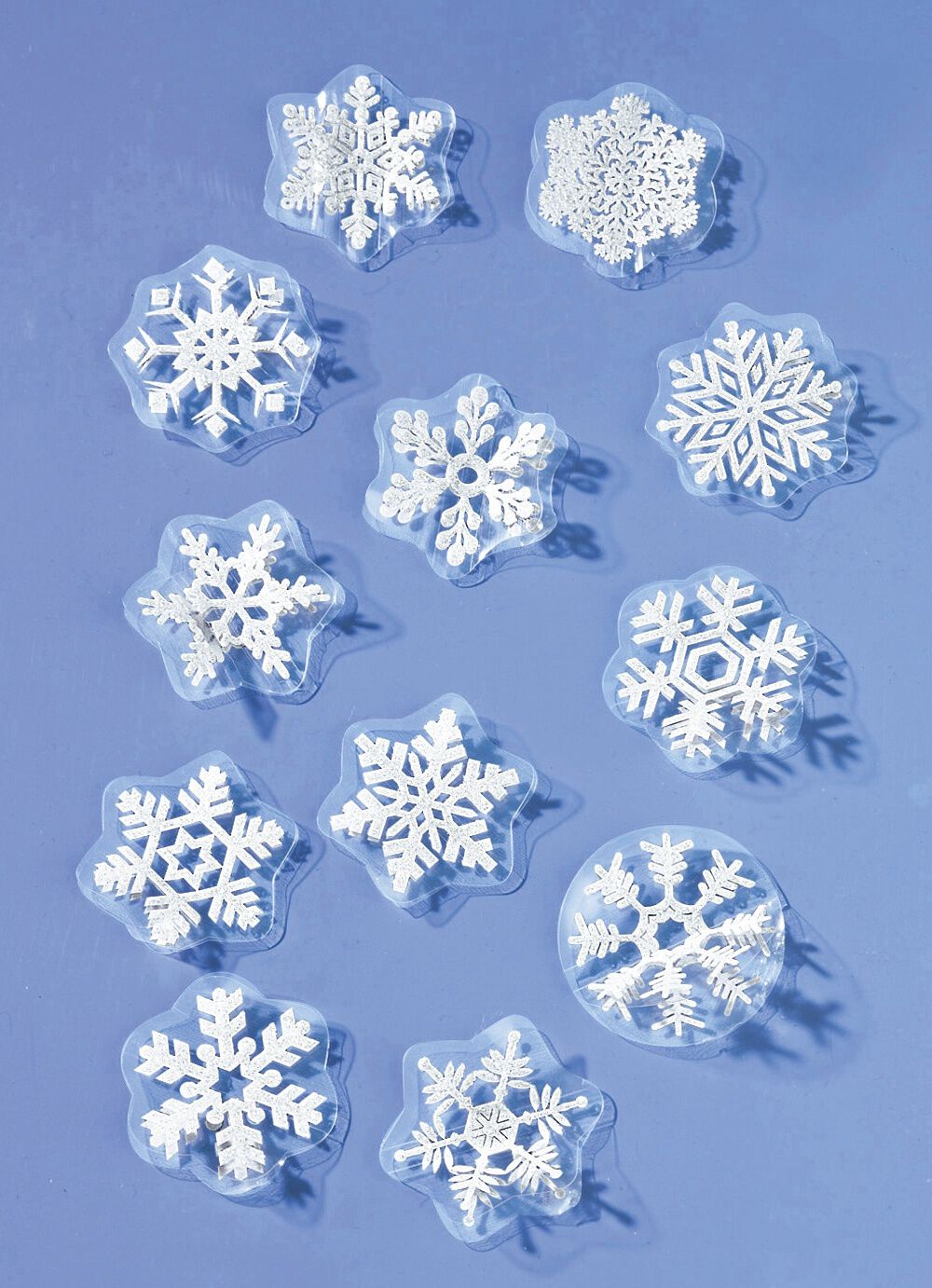 3D-Schneeflocken, 12er-Set