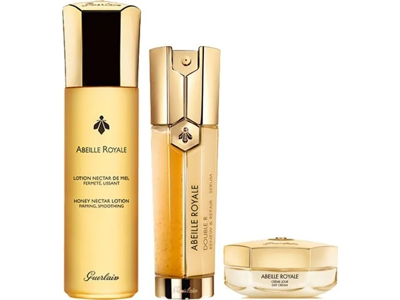 Guerlain Abeille Royalle Trilogie Set Guerlain: Nectar, Day, Lotion, For Face, 150 ml   Minimizer, Anti-Dark Circles, Eye Cream, 15 ml   Double Expert, Anti-Ageing, Cream, For Face, 50 ml For Women