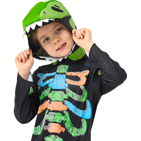 Halloween dinosaur skelet kostume str. 116