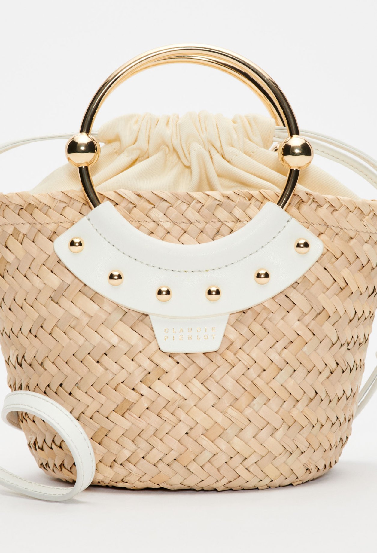 Petit panier blanc osier