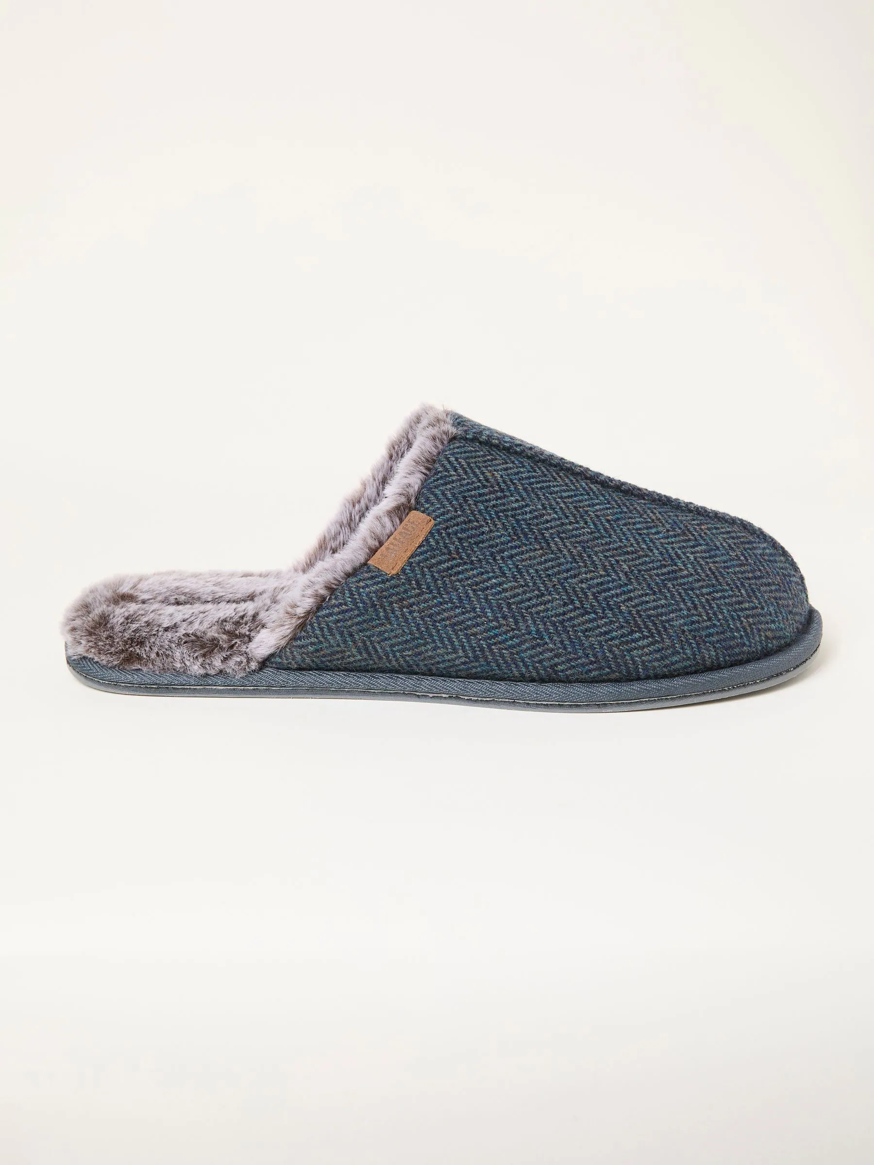 Blauw - FatFace Check Mule