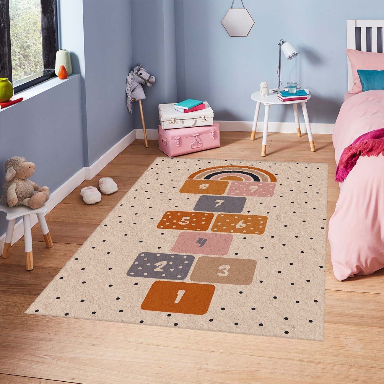 Mani Textile TPS_MARELLE_00 - Tapis Enfant Marelle