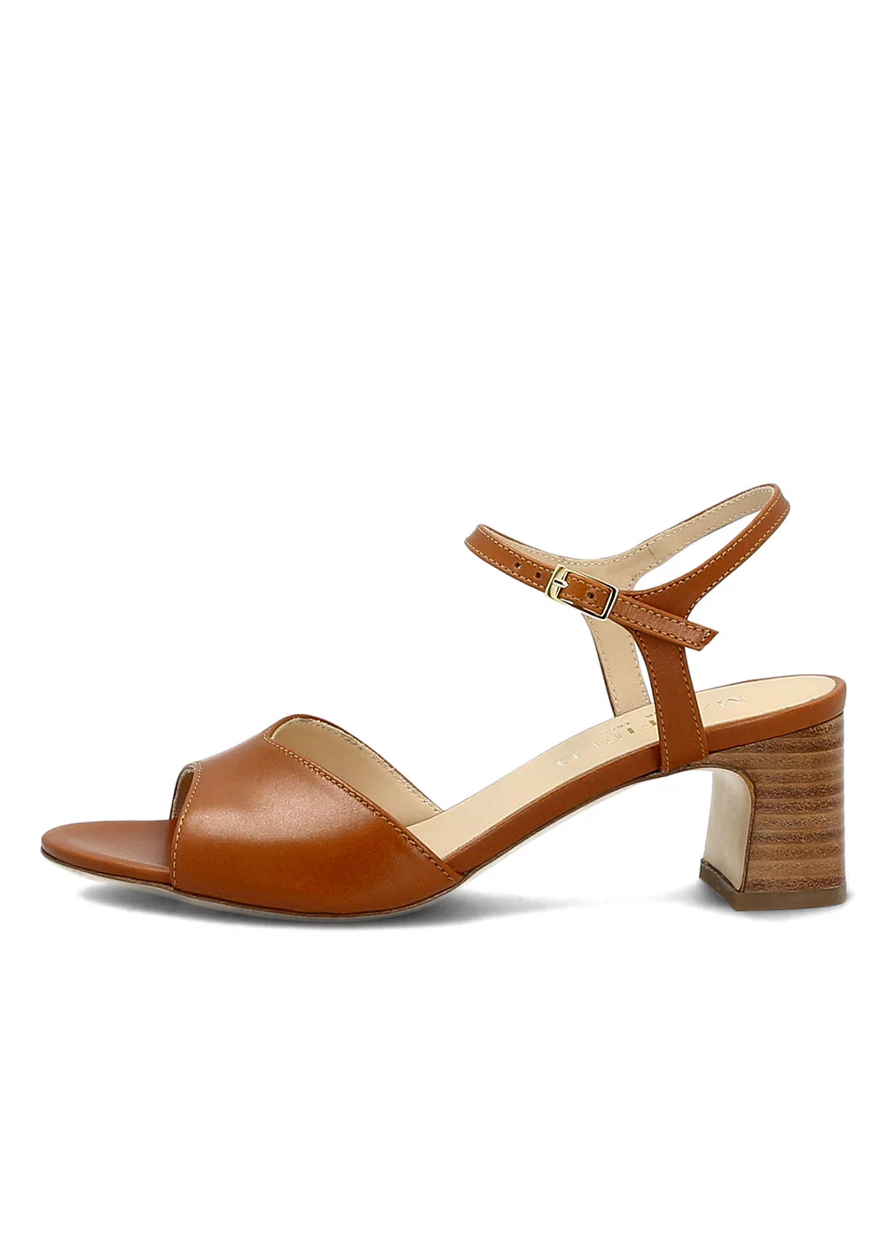 SANDALE CARRARE CUIR CAMEL