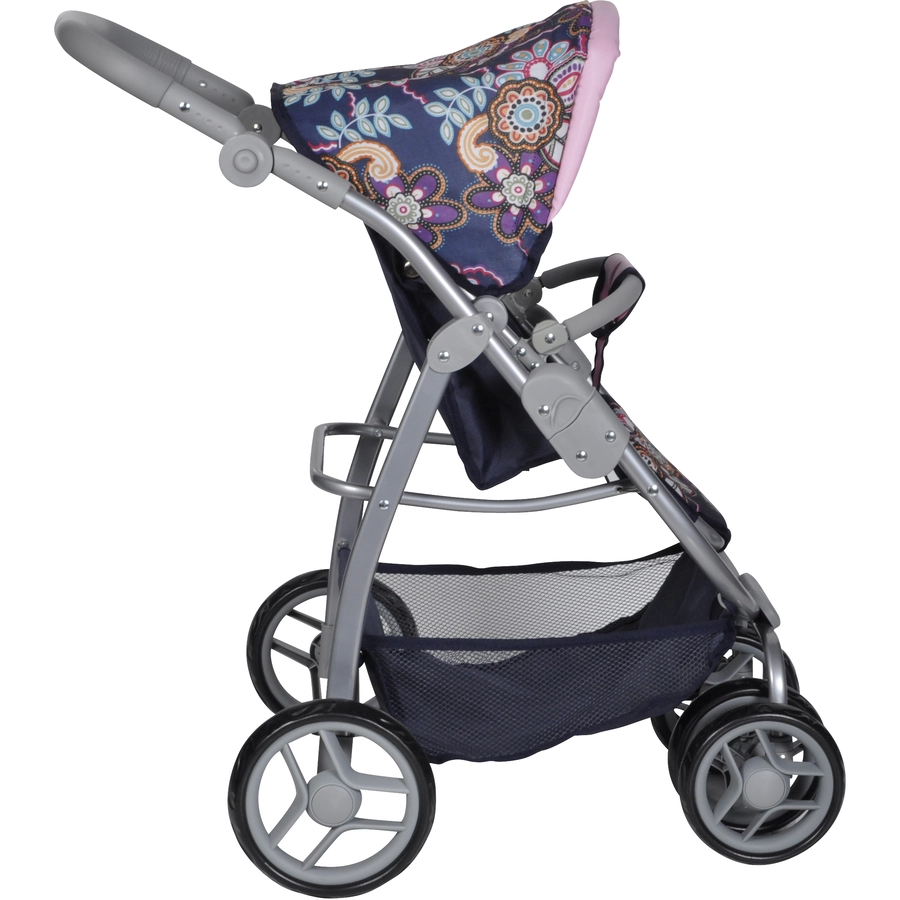 knorr toys® Puppenwagen Coco - blue flowers blau
