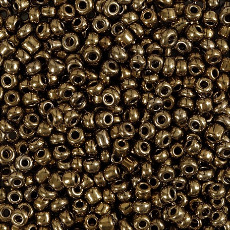 Rocaiperler bronze 25g hulstr 0,6-1,0 mm