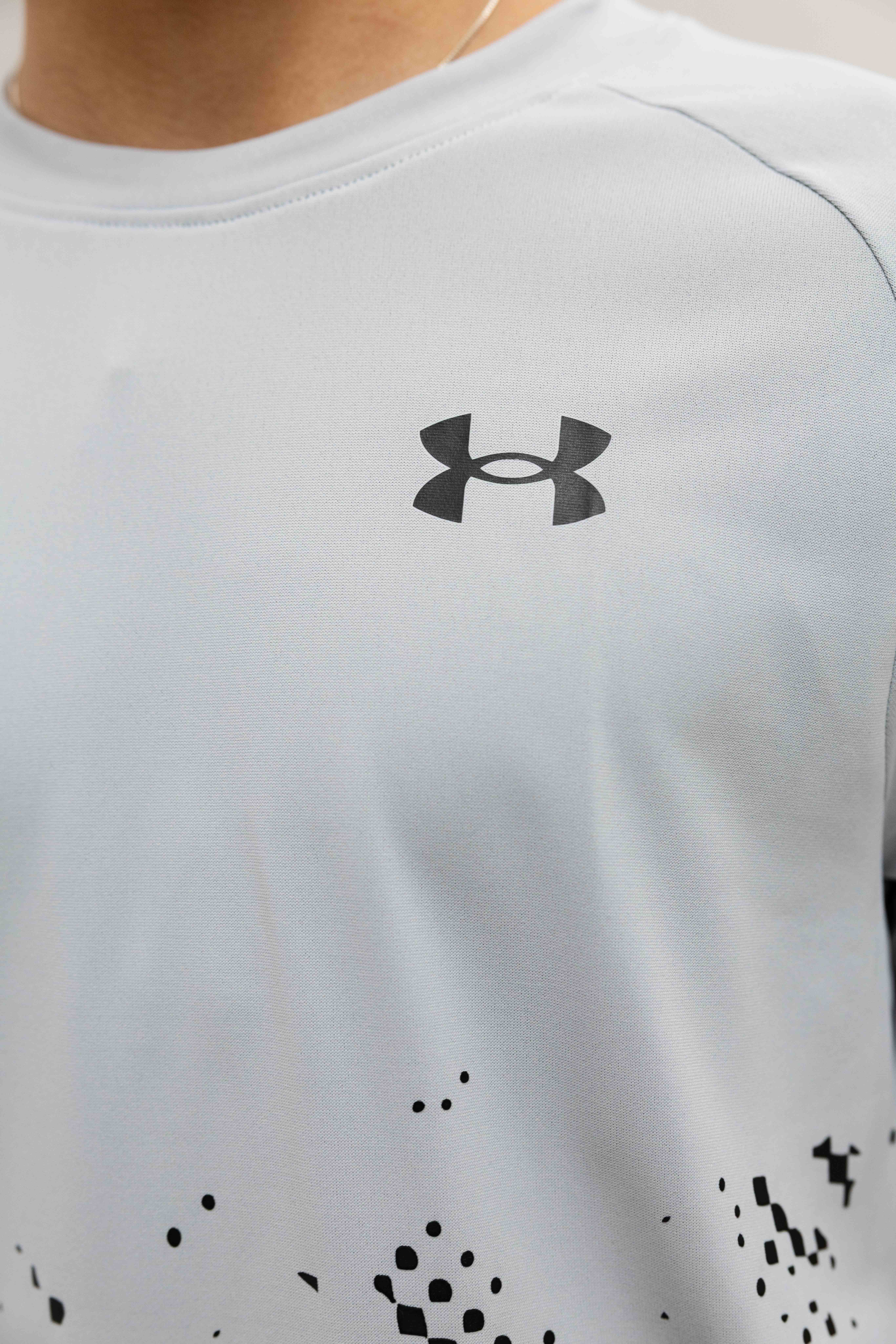 Under Armour Tech Graphic T-Shirt Kids Grijs/Zwart