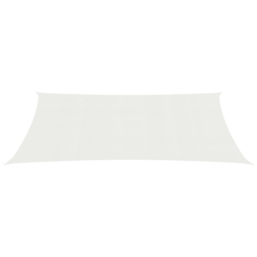 Voile toile d'ombrage parasol 160 g/m² 2,5 x 4,5 m pehd blanc