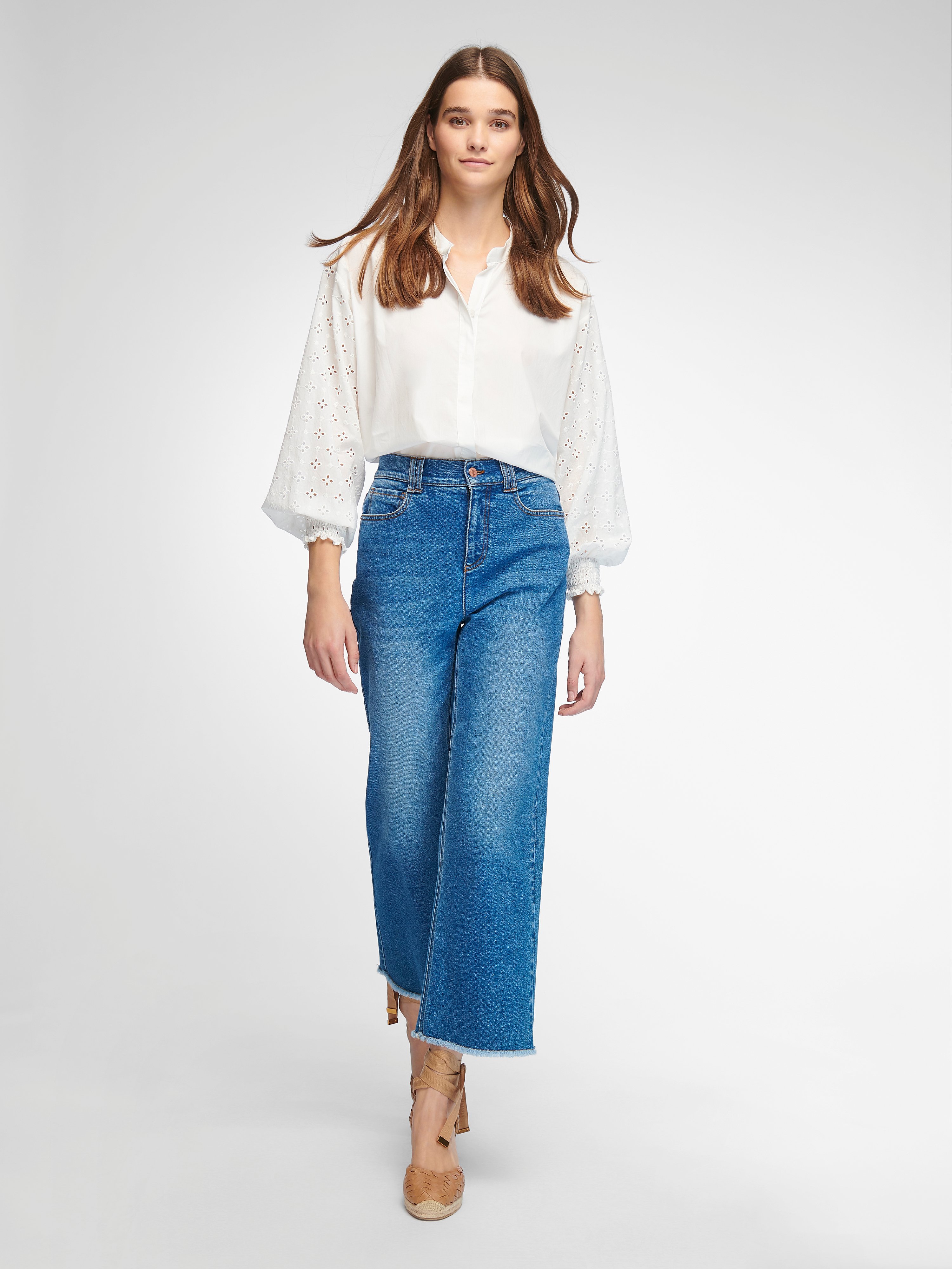 Bluse mit Stehkragen