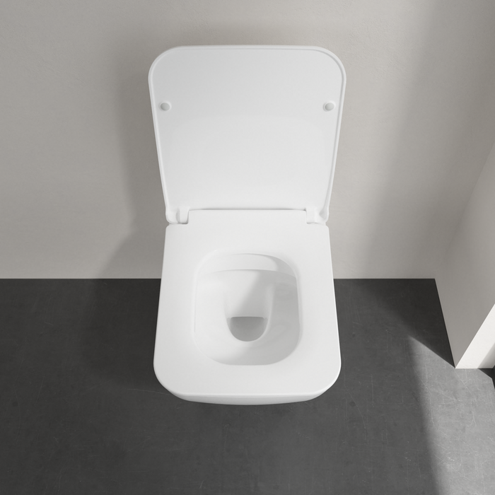 Villeroy & Boch Venticello randloos toilet CeramicPlus en slimseat toiletzitting wit glans