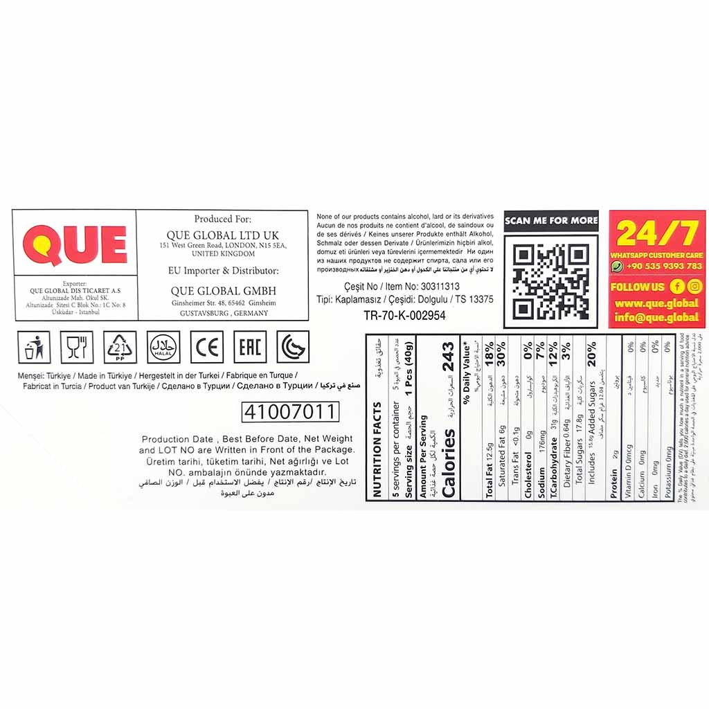 QUE Sponjy Cake Cacao & Milchcreme 5er Pack Küchlein 5x46g 230g MHD:7.11.25