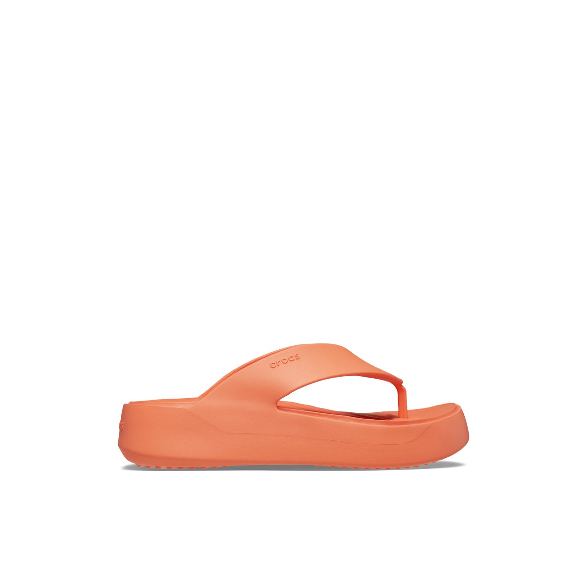 CROCS-Getaway_plat-Tongs sandales - Platforme - Orange Clair