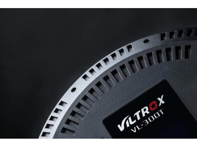 Viltrox Videoleuchte VL-300T Bi-color Rundes Studiolicht mit integriertem Display
