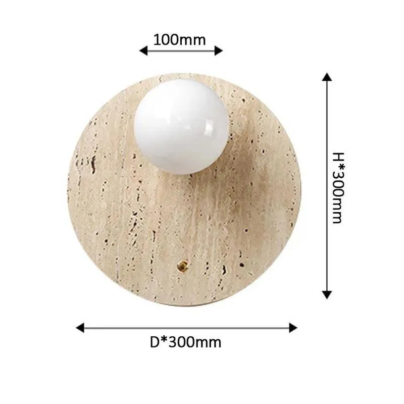 Vintage Natural Cave Stone Wall Lighting | Modern Japanese Style LED Indoor Wall Mounted Lamp Light