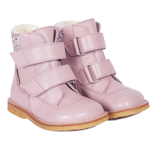 Angulus 2134-105 Tex-Støvle, Mauve/Mauve Glitter, 28