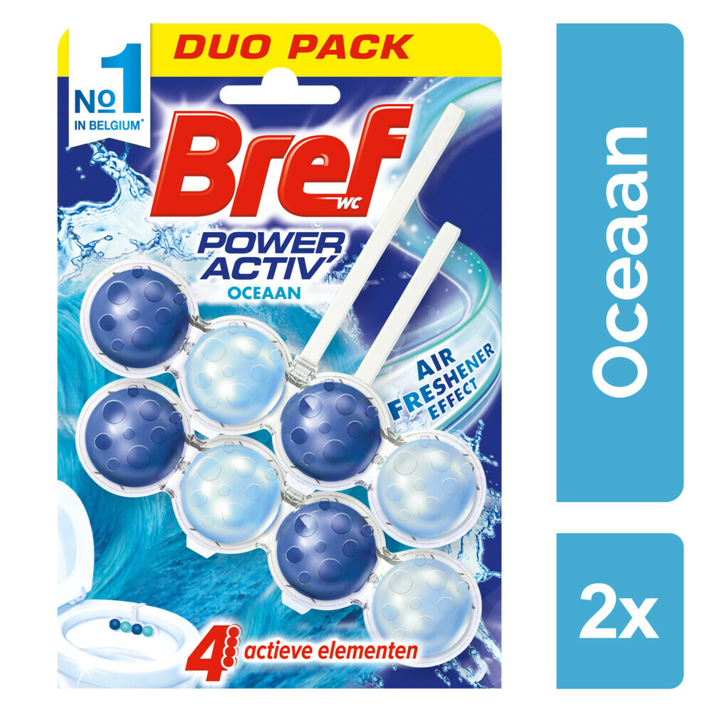 Bref Toiletblok Power Activ Oceaan2 stuks