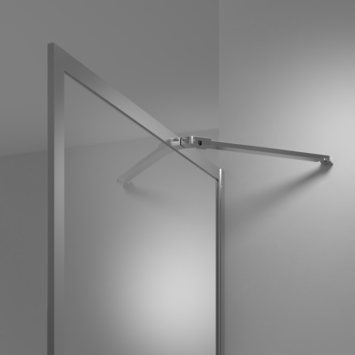 Sealskin inloopdouche Contour zilver hoogglans 88 x 200 cm
