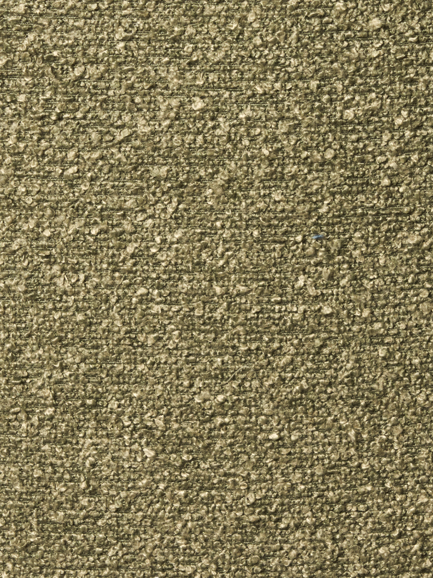 Stol i boucléstof | Jern/polyester/polyurethan. 50 x 42,5 x 81 cm. | Olive Green