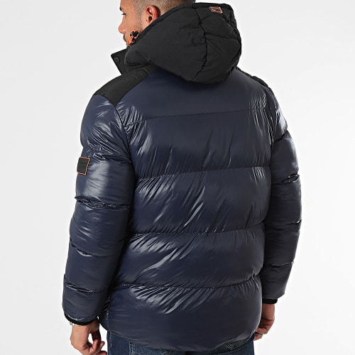 Doudoune Capuche Bleu Marine