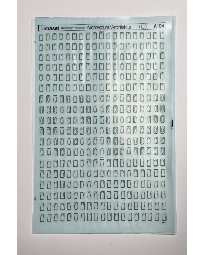 letraset-ARCHITECTURE 1:100-A104