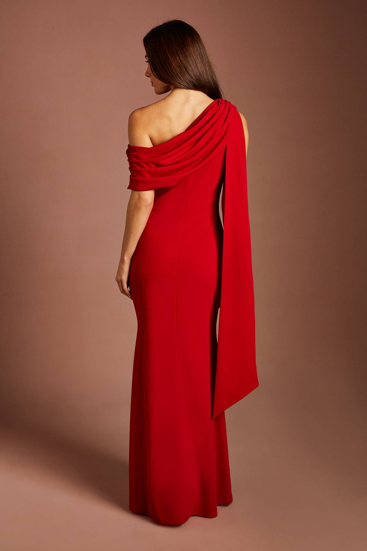 Coast Robe Longue Asymétrique En Crêpe Stretch À Une Épaule