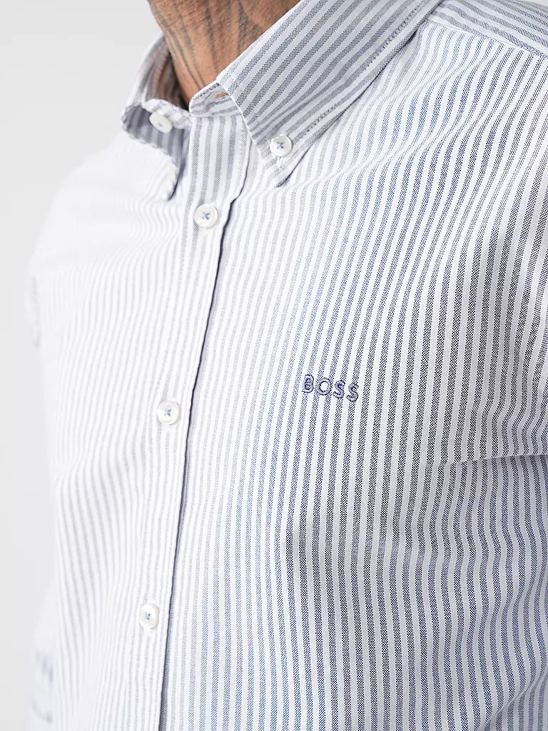 BOSS Hemd Slim Fit H-ROAN dunkelblau