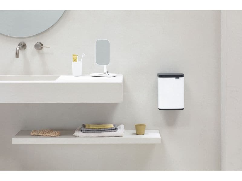 Brabantia Kosmetikeimer Bo Waste Bin 4 l, Weiss Mülleimer