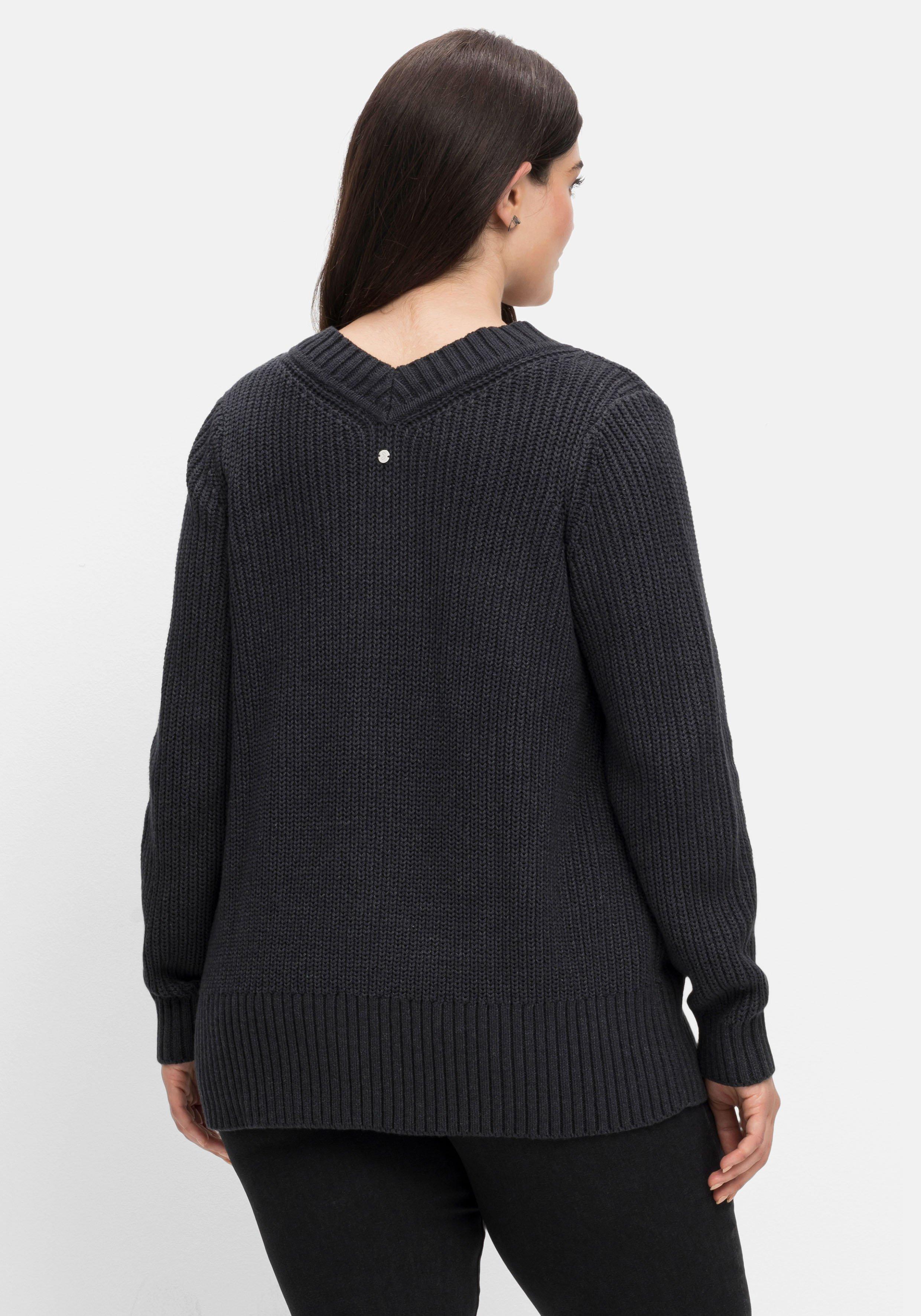 Pullover in Perlfangstruktur, weiche Qualität