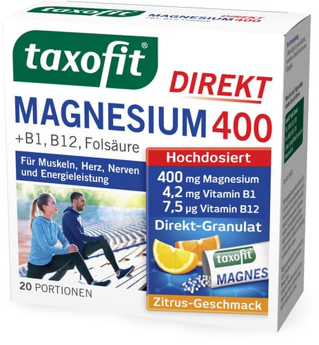 taxofit Magnesium 400 Direkt-Granulat