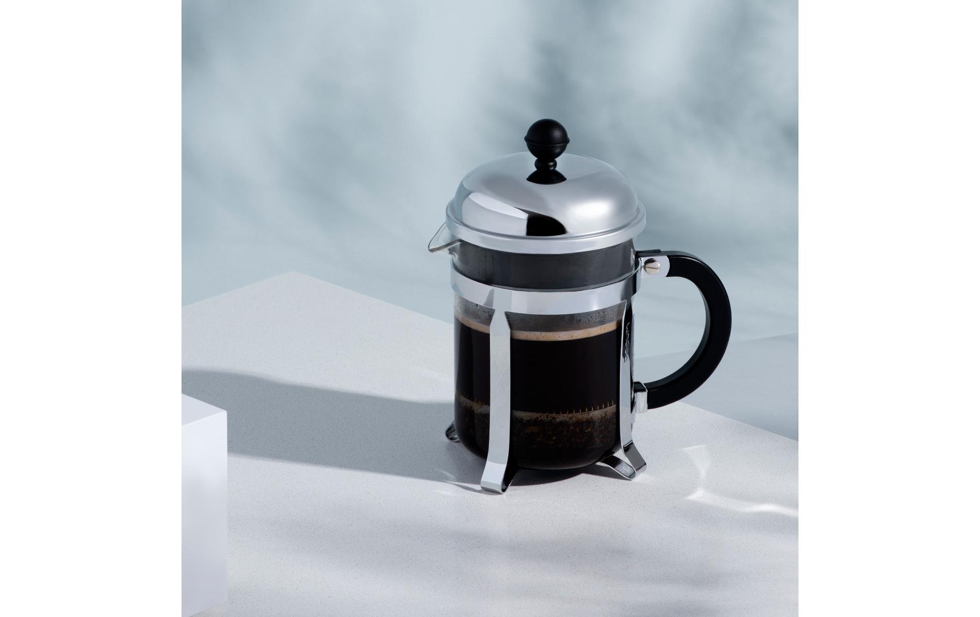 Kaffeebereiter Chambord Verchromt, Schwarz, 0.5 lFrench Press, 4 Tassen