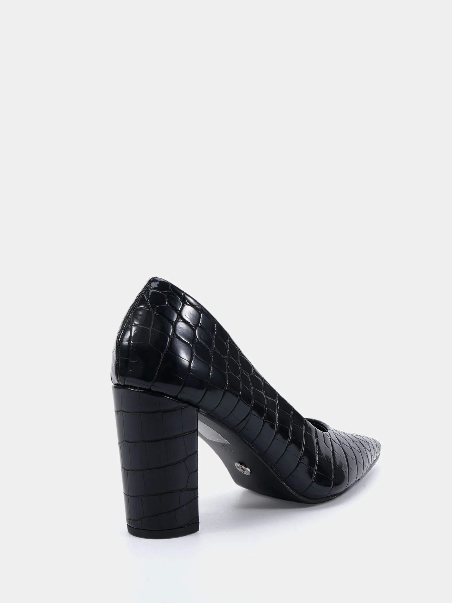 Zwart - Novo ILLIANA Point Toe Block Heel Courts