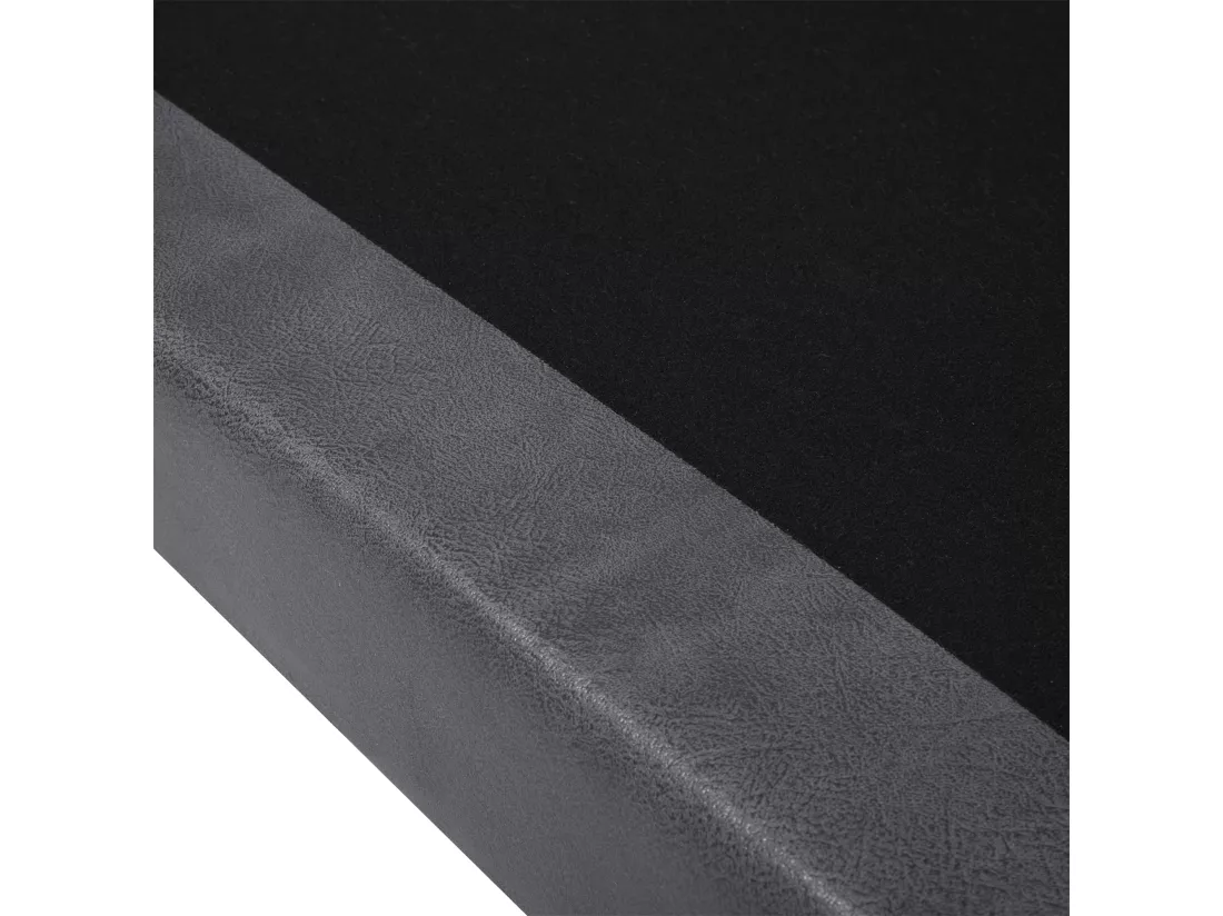 Canapé 3 places en cuir PU gris LOKKA