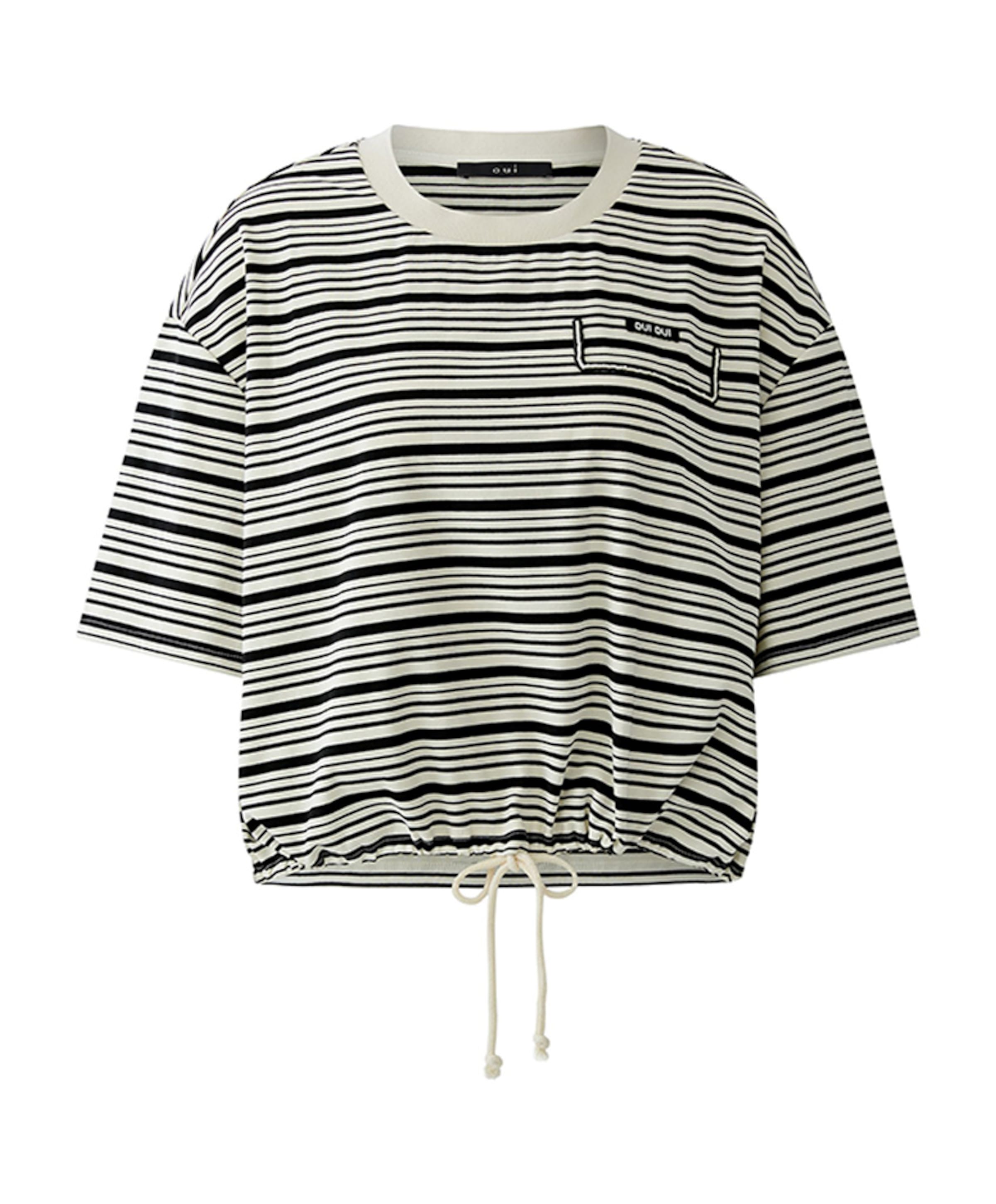 OUI Dames T-shirt zwart