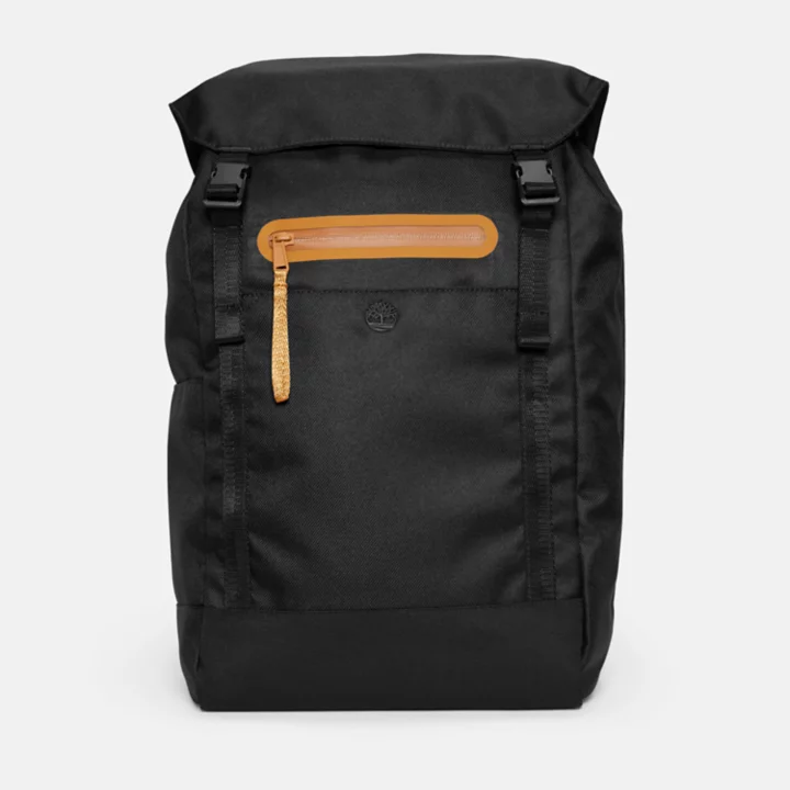 Mochila de caminhada unissex na cor preta.