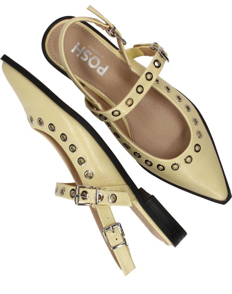 POSH by Poelman Slingbacks Geel Dames