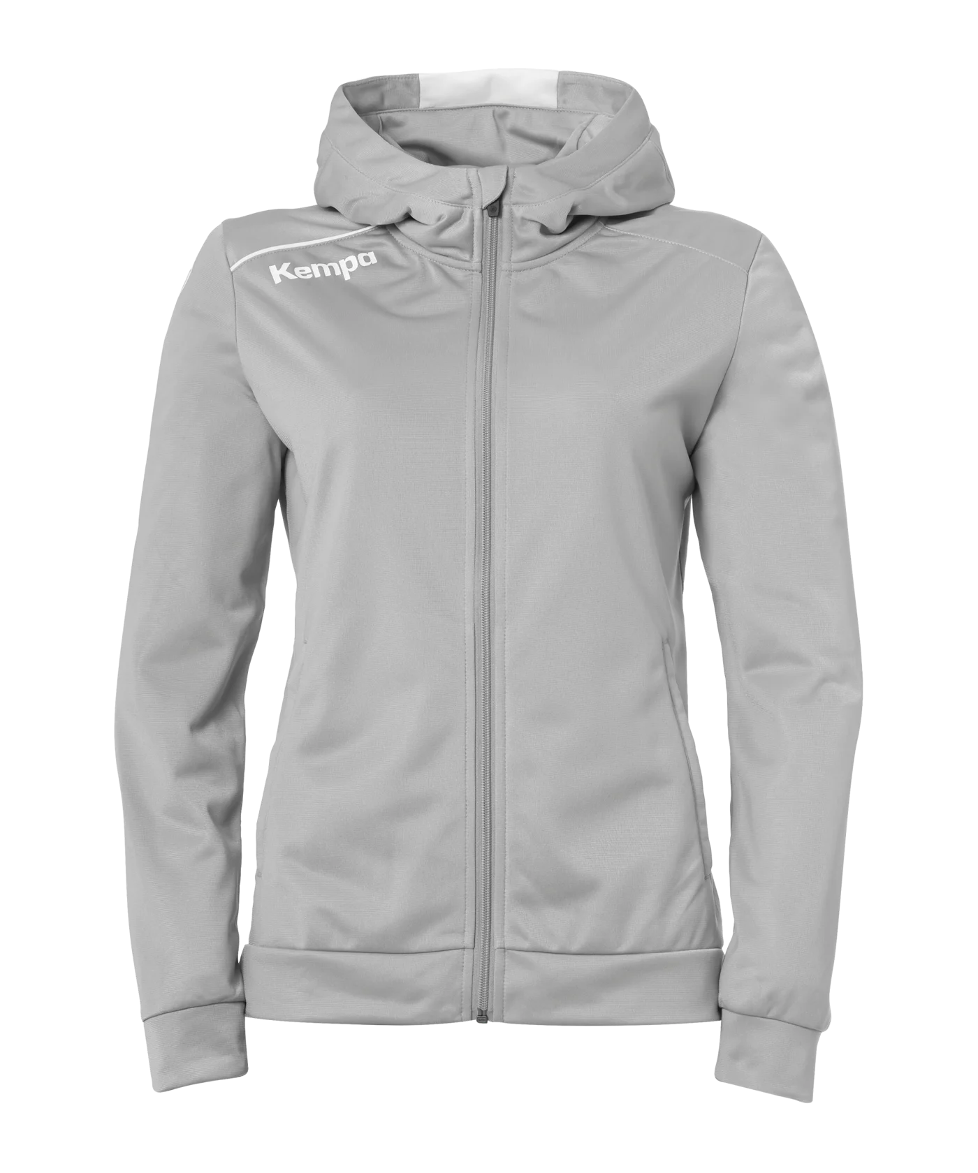 Kempa Player Kapuzenjacke Damen Grau Weiss F11