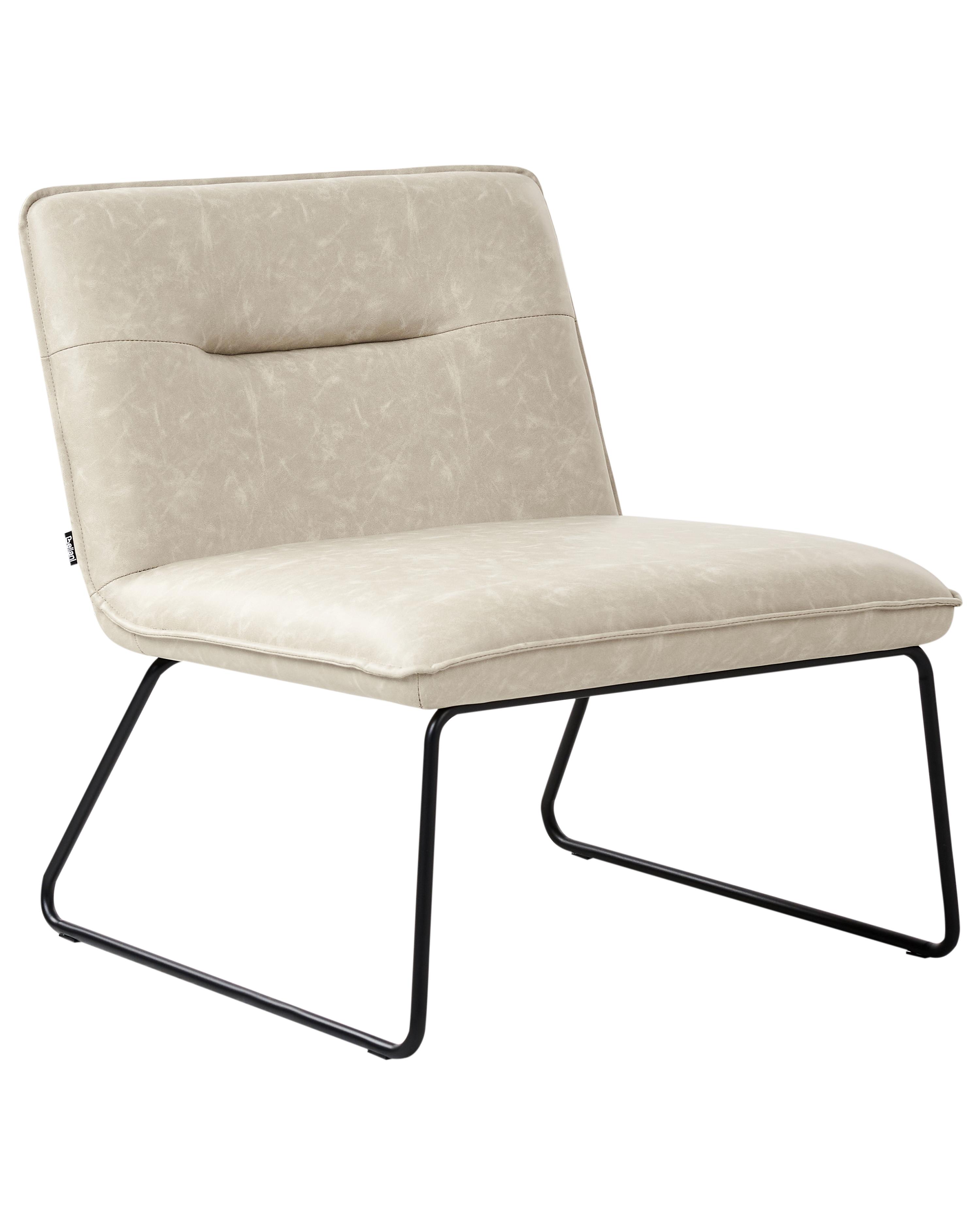 Fauteuil COTULLA Kunstleer Lichtbeige