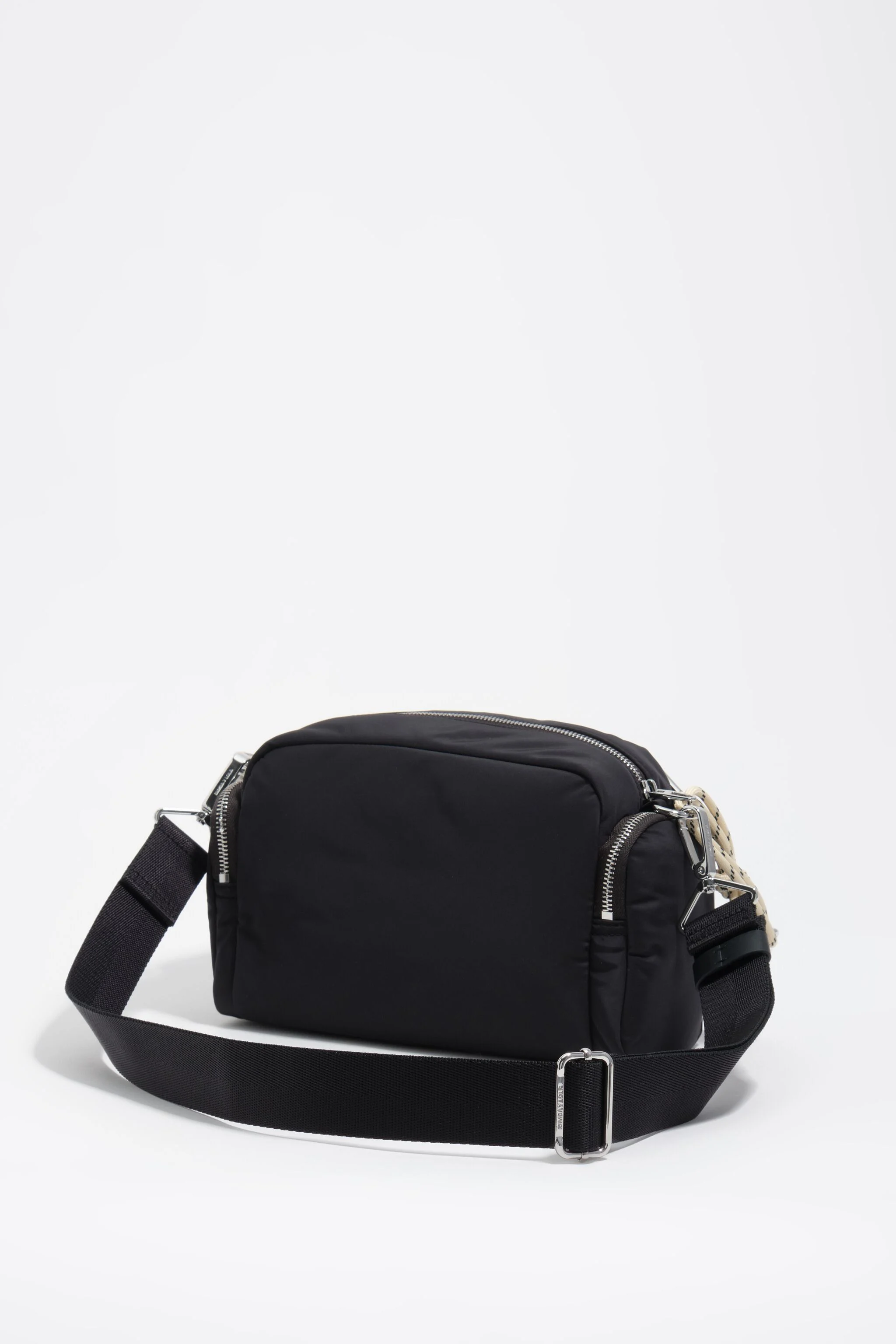 Bolsa de bolso média em náilon antracite escuro
