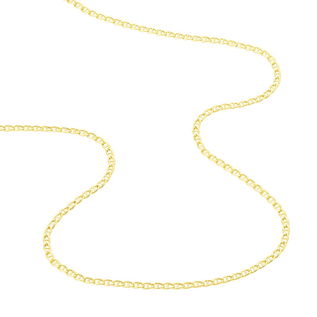 Chaîne Ovale Maille Marine Ovale Or Jaune