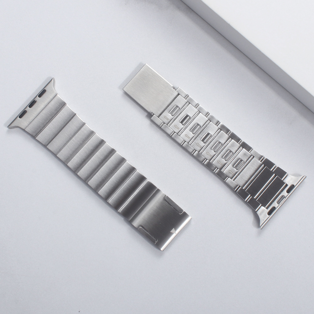 Apple Watch (49/46/45/44 mm) Edelstahl Armband mit trennbaren Bandglieder - Silber