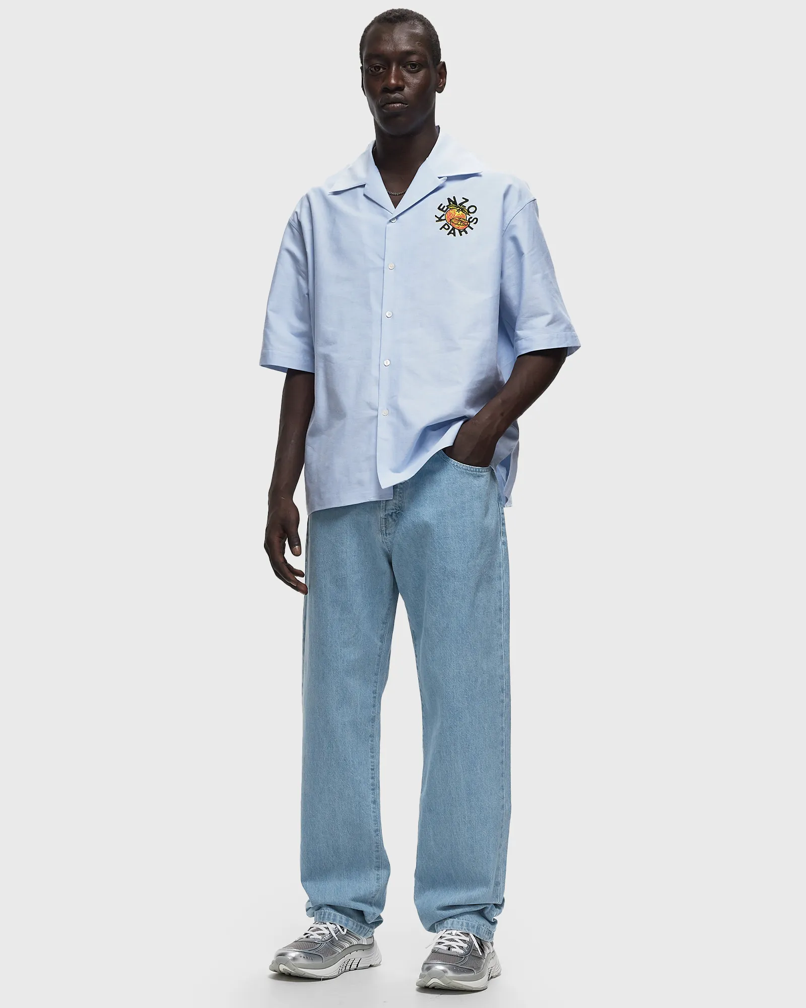 Calça jeans Kenzo Botan de corte solto