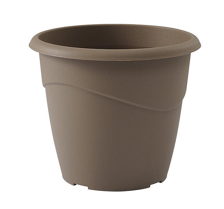 Pot rond Marina taupe ø20 cm