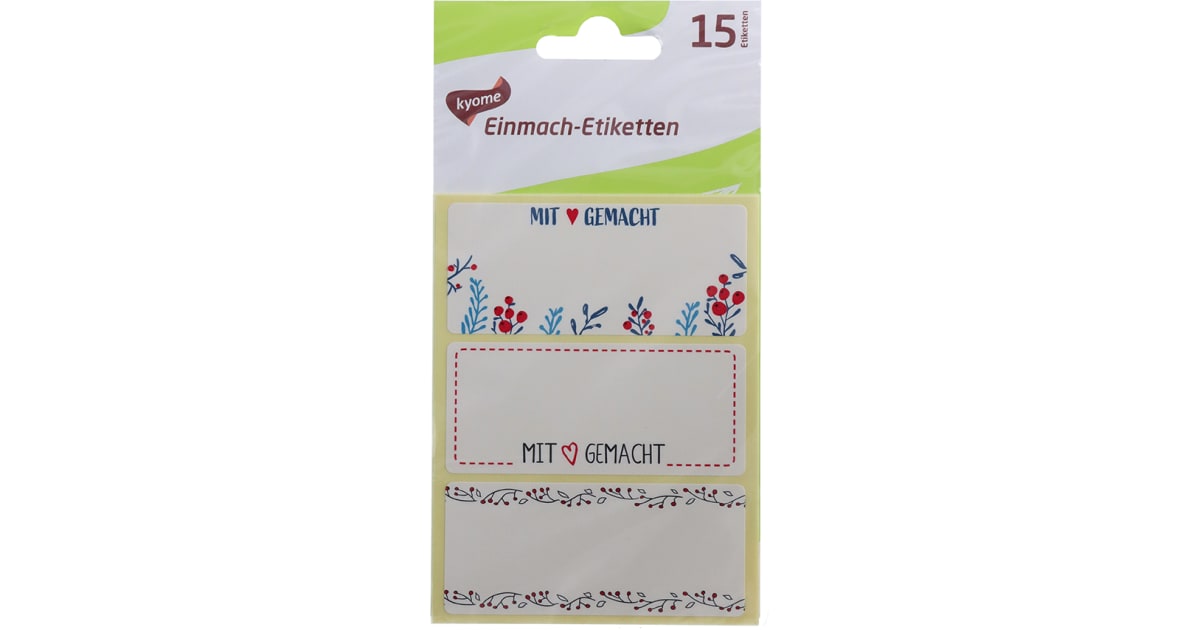Etiketten Einmachen 15Stk