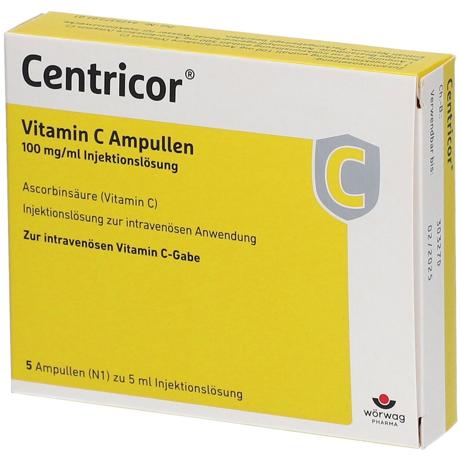 Centricor® Vitamin C Ampullen 100 mg/ml Injektionslösung
