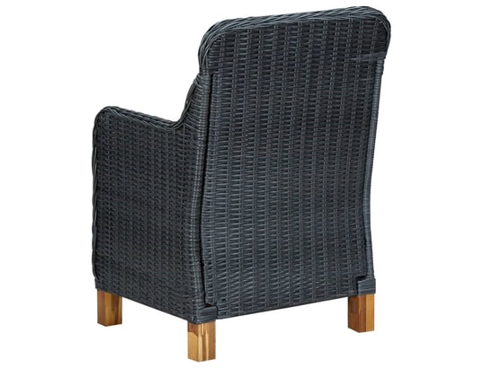 LES TENDANCES - Ensemble table et chaises de jardin-gris-6 places-300471