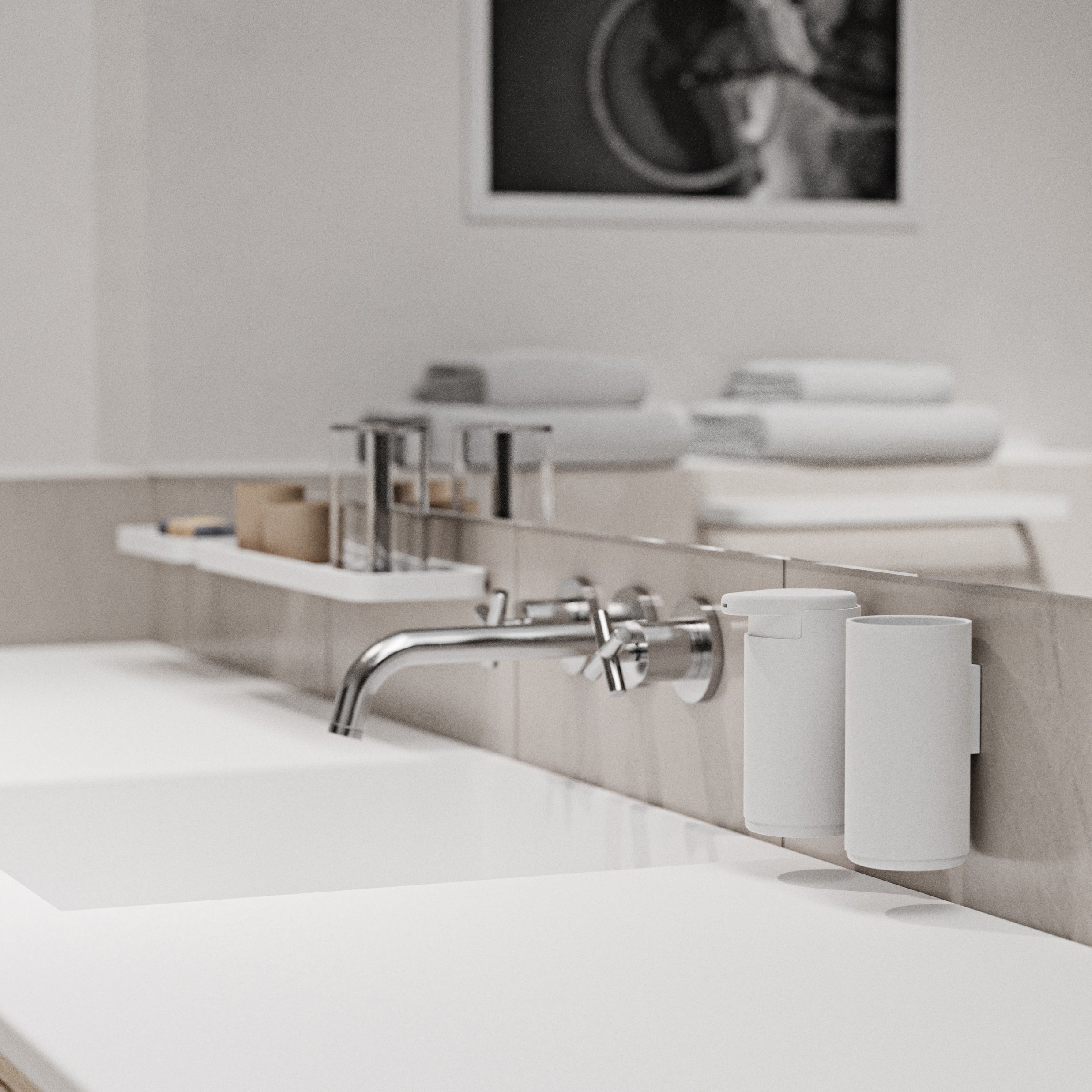 Zone Denmark Rim Zeepdispenser - Wit