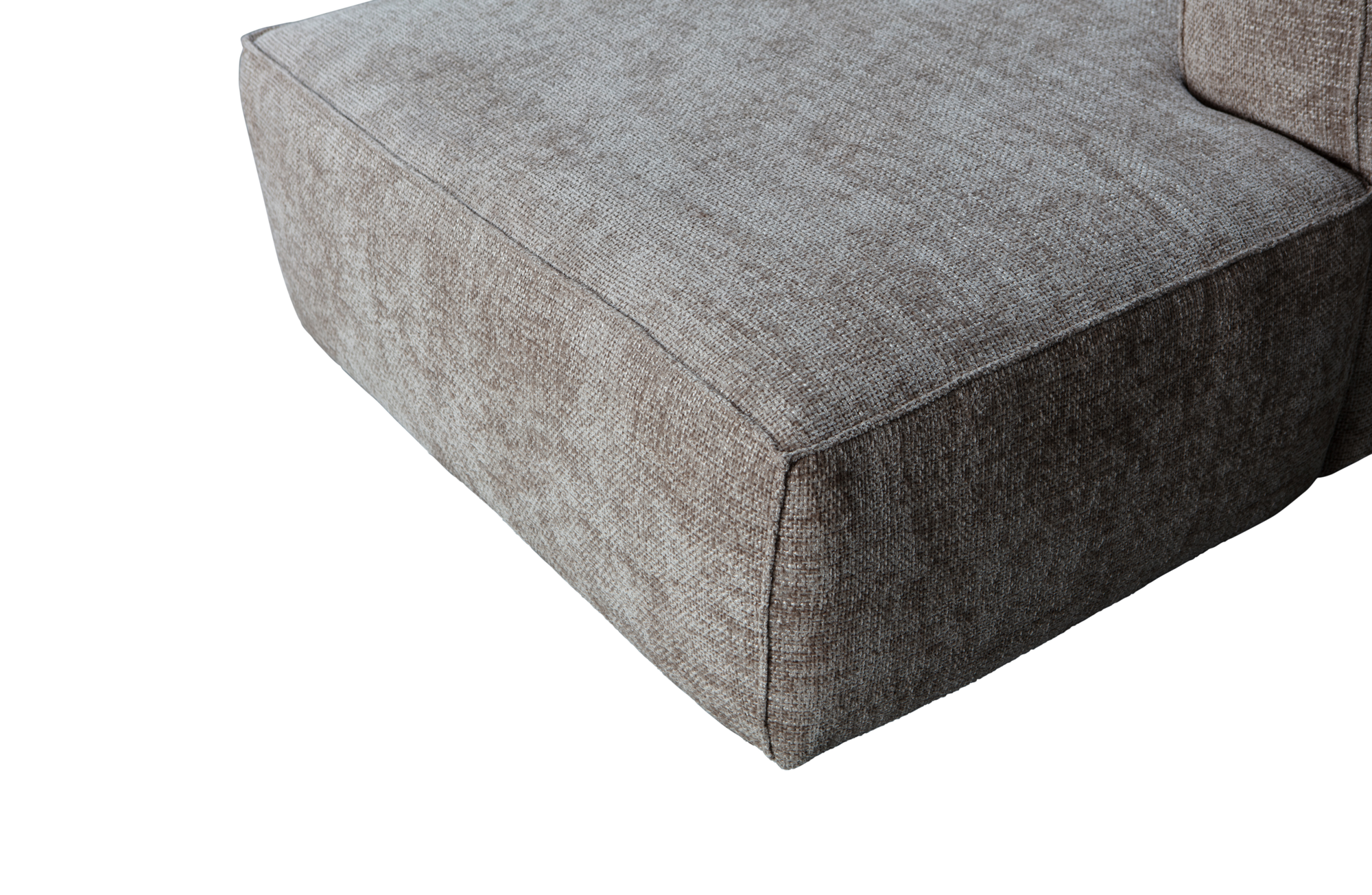 WOOOD hoekbank Bean rechts grove melange stof terrazzo
